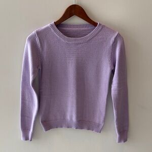 SHEIN Lilac Crew Neck Sweater